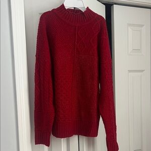 American Eagle Outfitters Red Turtleneck Sweater